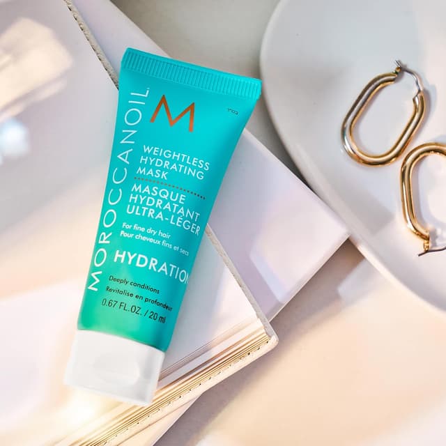 Detalle 1 de Moroccanoil — soin capillaire Moroccanoil, l’essentiel pour des cheveux plus faciles à coiffer