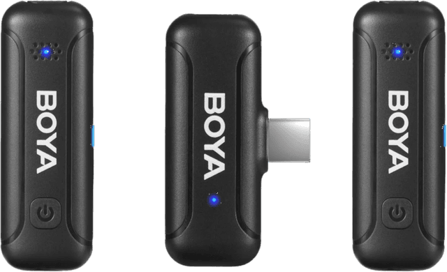 Detalle de Boya BY-WM3T-U2 für USB-C: 2-Personen-Funkmikrofon-Set mit Ladecase