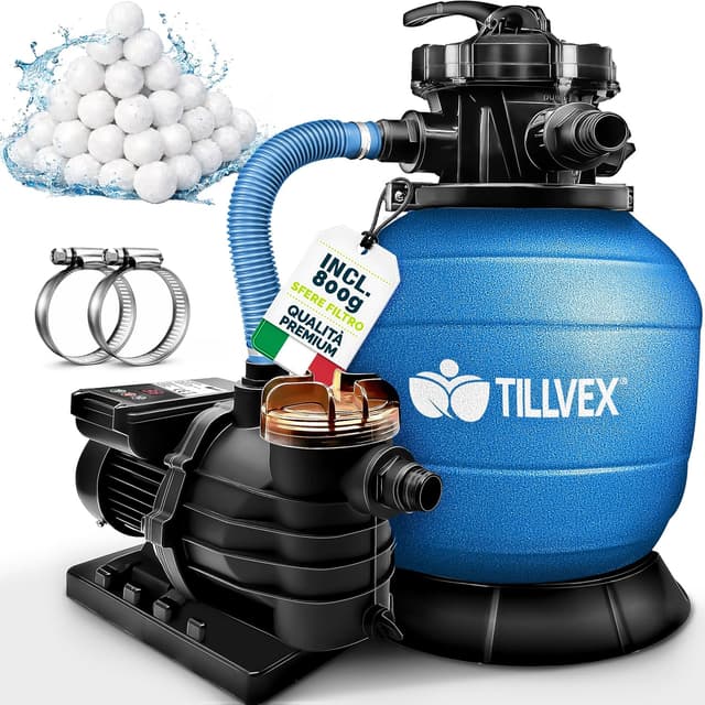 Detalle 2 de Tillvex Pompa Filtro Piscina 10 m3/h