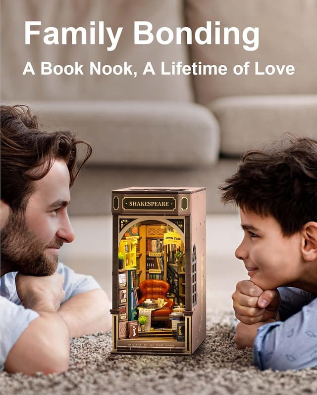 Thumbnail 6 de Rolife Book Nook Kit Buchstützen DIY – Miniatur-3D-Buchhandlung als Modellbau und Deko