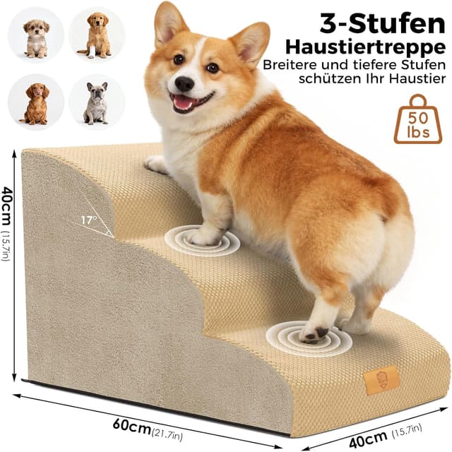 Detalle 2 de Thihome Hundetreppe 40 cm