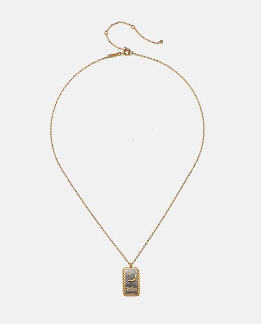 Detalle 2 de Satya Jewelry Colgante Tarot Lunar Dorado 🌙