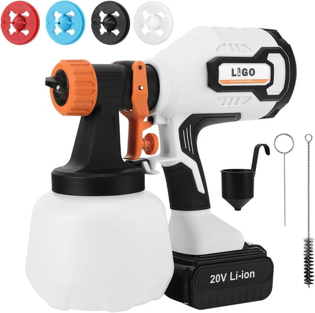 Detalle de LIGO Cordless Paint Sprayer 20V HVLP 4.0Ah