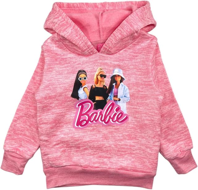 Detalle de Disney Mädchen Barbie-Hoodie Sweater – warmer Kapuzenpullover für kühle Tage
