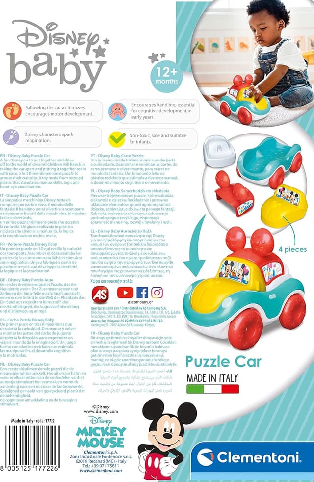 Detalle de Clementoni Coche Desmontable Disney Baby 12 meses