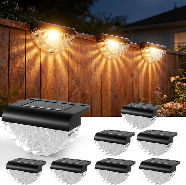 Detalle de Lankey Sound solar fence light 8 pack