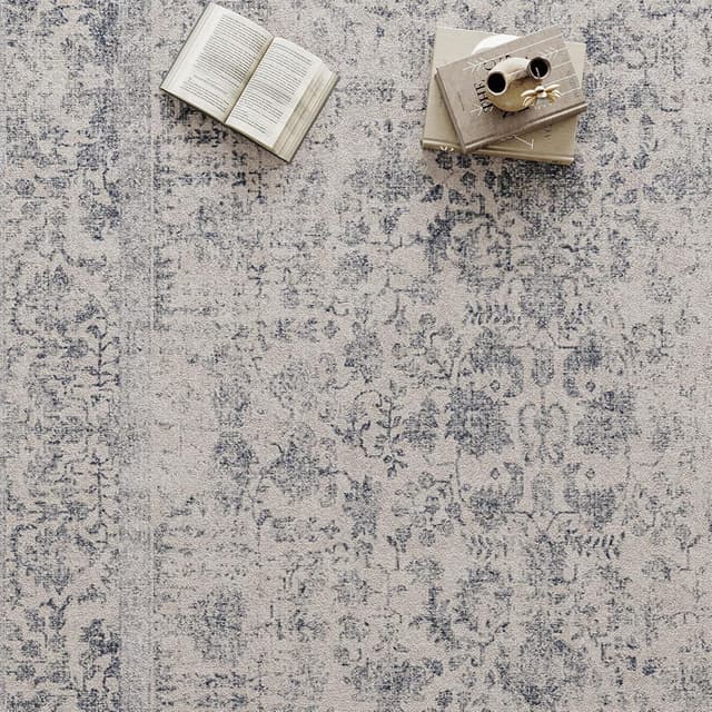 Detalle 2 de HUGEAR Alfombra Azul Antideslizante Lavable 90x150cm 🏡