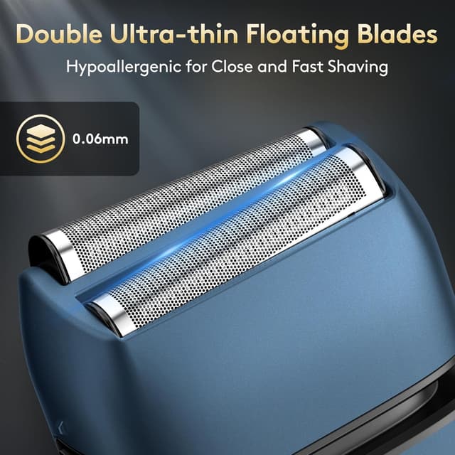 Detalle 2 de Brightup Foil Shaver for Men with Pop Up Trimmer, USB‑C Rechargeable and Waterproof
