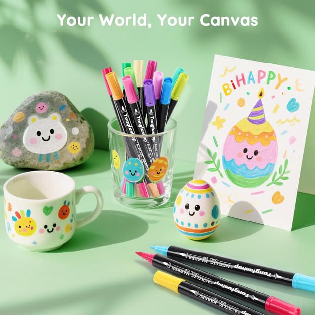 Detalle 2 de 120 Colour Acrylic Paint Pens