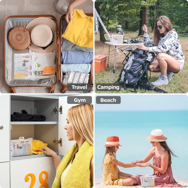 Thumbnail 5 de Carehabi kit 11 piezas botes viaje 80 ml