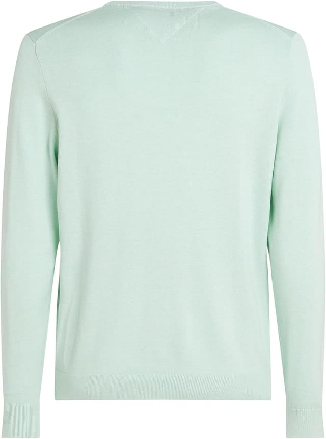 Detalle de Tommy Hilfiger Uomo Pullover Essential in cotone con girocollo