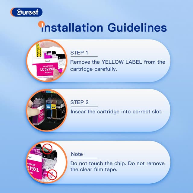 Detalle 2 de Gureef LC3219XL Ink Cartridges 3000‑page pack