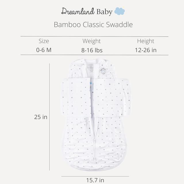 Thumbnail 5 de Dreamland Baby Viscose Swaddle 1.0 TOG