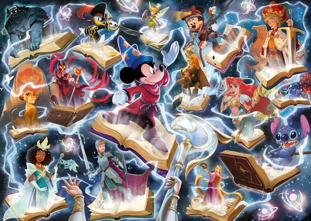 Detalle de Ravensburger Puzzle 1000 Pezzi Disney Lorcana “Acciaio”, puzzle per adulti 70 x 50 cm