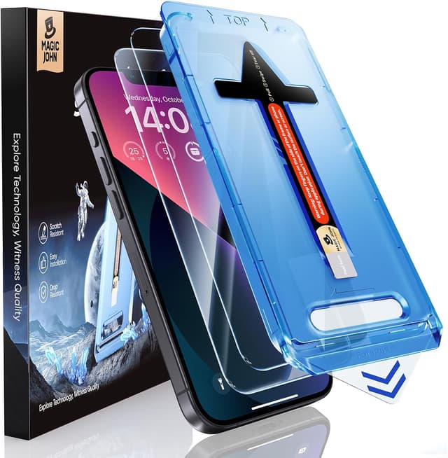 Detalle de MAGIC JOHN Tempered Glass Screen Protector 2 Pack