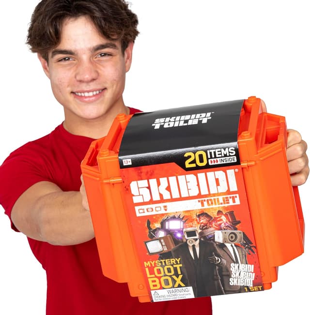 Detalle 2 de SKIBIDI WC Giant Mystery Loot Box con 20 sorprese e figure esclusive