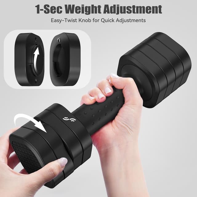 Detalle de Sportneer Verstellbare Hanteln Frauen Set – 2er Kurzhantel-Set