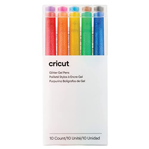 Detalle de Cricut Glitter Gel Pen Set 0,8 mm, 10 unidades 🎨