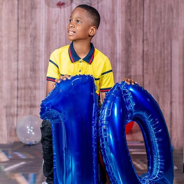 Detalle de 40 inch Dark Blue Number 0 Foil Balloon (Navy Blue) – Giant Helium/ Air Balloon for Birthday Party Decorations