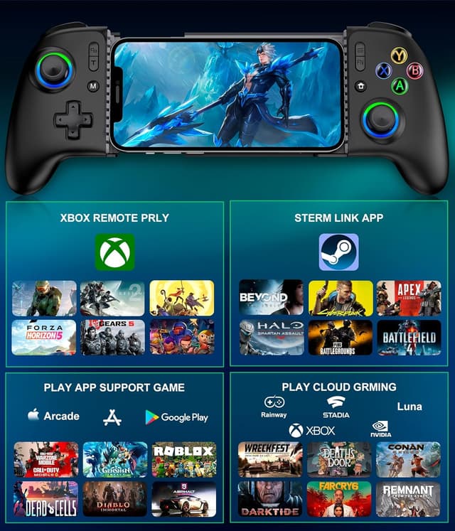 Thumbnail 6 de Elegamefy Handy Controller mit RGB 15h Akkulaufzeit