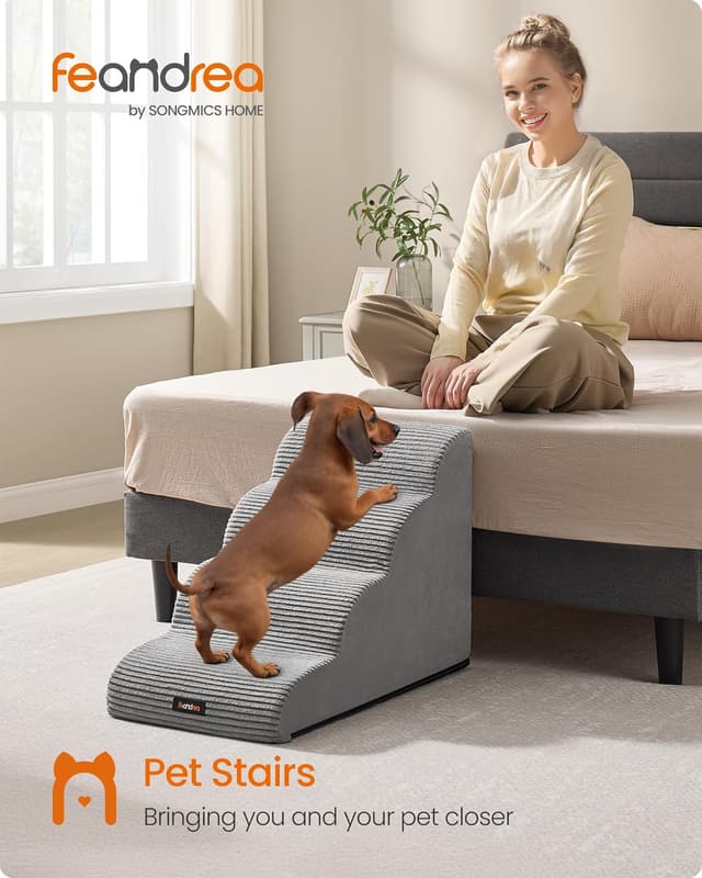 Detalle de Feandrea PPS004G01 4-step dog stairs