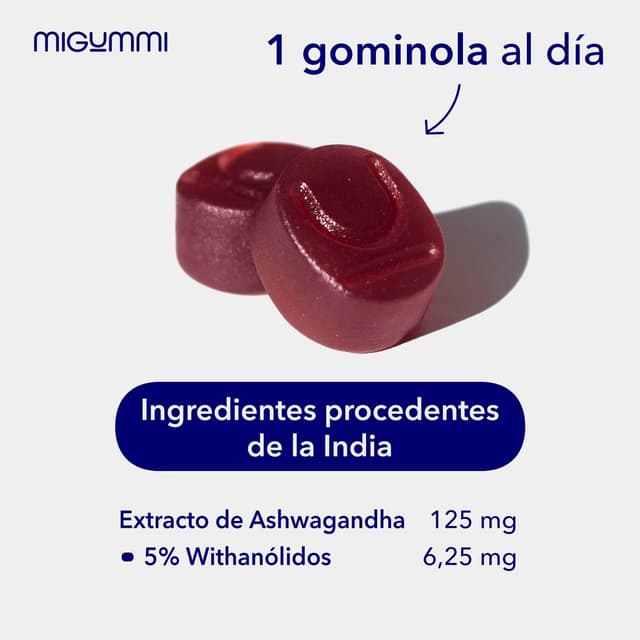 Thumbnail 2 de U MIGUMMI Ashwagandha Gominolas 100 unidades 🍬