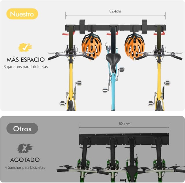 Thumbnail 6 de Mimoke Soporte Vertical para Bicicletas 🧗♂️ Organizador de Garaje