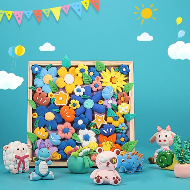 Thumbnail 4 de iFergoo Air Dry Clay 65-colour modelling set 🎨