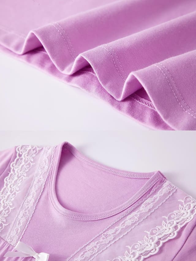 Thumbnail 1 de LOLPIP Girls Nightgowns 100% Cotton 2-Pack