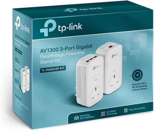 Detalle de TP-Link TL-PA8033PKIT powerline starter kit