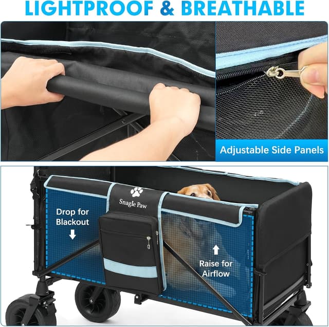 Detalle 2 de Snagle Paw Folding Dog Stroller Up to 90kg