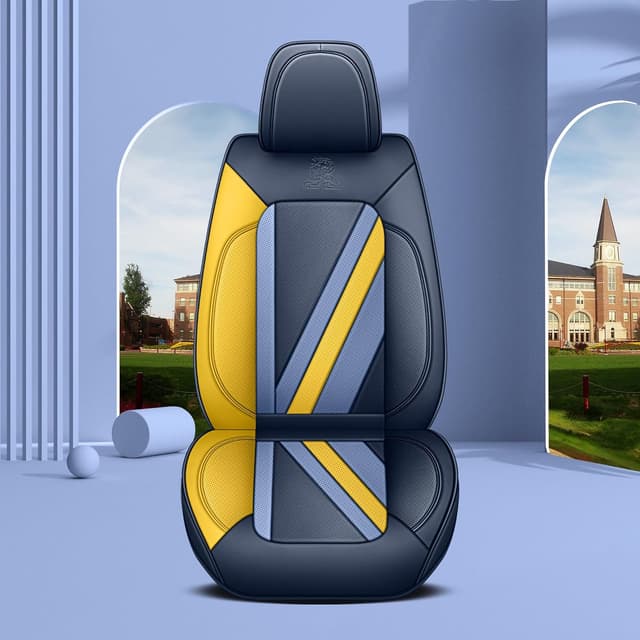 Detalle 2 de Menifomory Blue and Yellow Car Seat Covers (Universal full set)