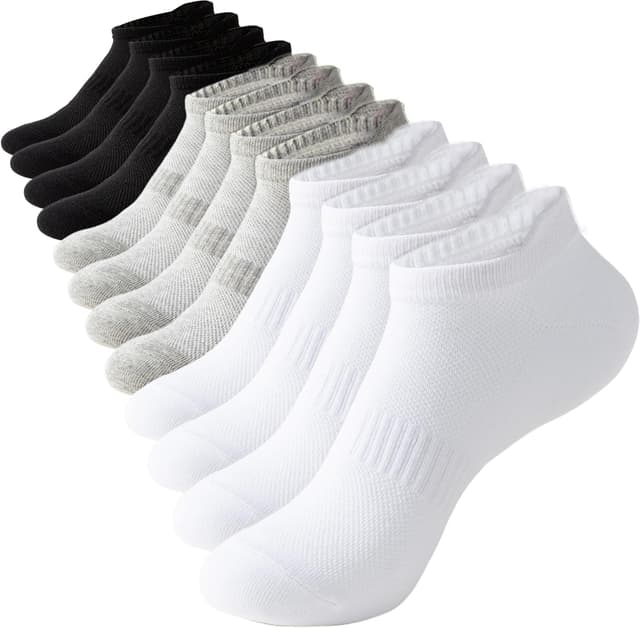 Detalle de Irisbear Women’s Ankle Socks (6 Pairs) Low Cut Tab & No-Show Athletic Running Socks