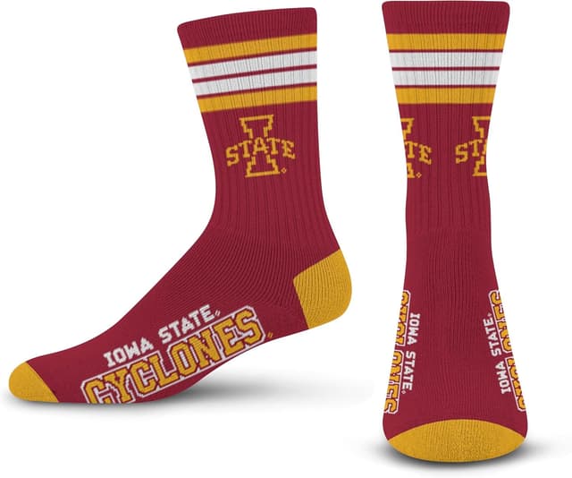 Detalle 2 de For Bare Feet Women’s NFL Four Stripe Socks (NCAA Georgia Bulldogs)
