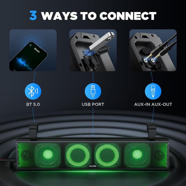 Thumbnail 5 de Ehaho 25 Inch UTV Sound Bar