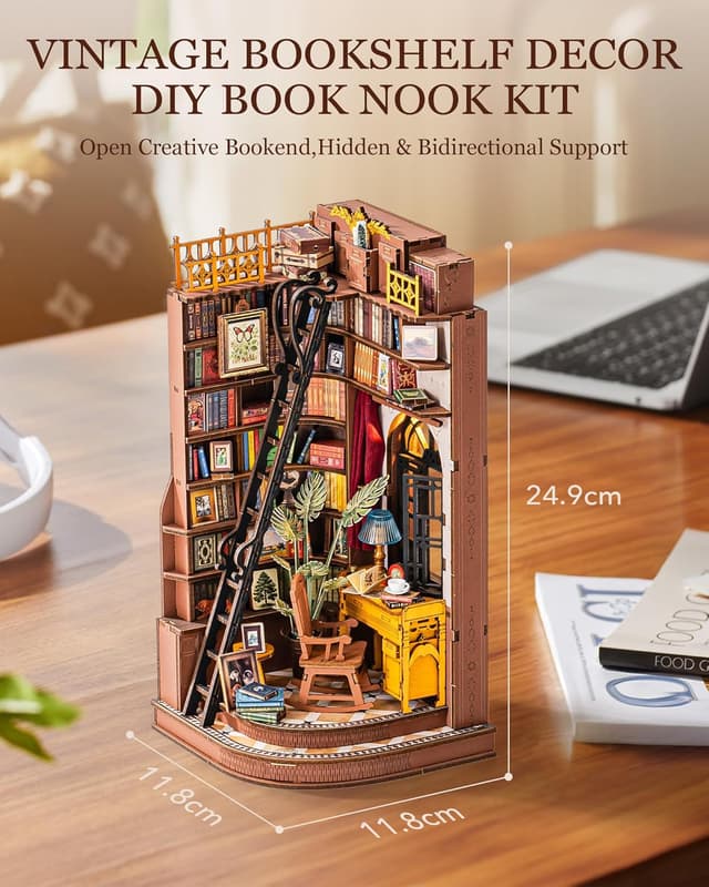 Thumbnail 4 de Rolife Book Nook Kit 3D wooden puzzle