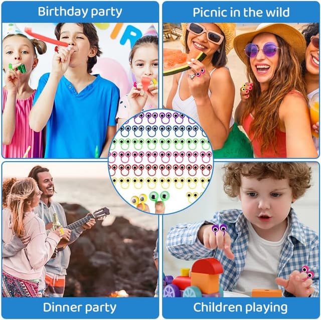 Thumbnail 5 de Aolso 50PCS Marionnettes à Doigt multicolores