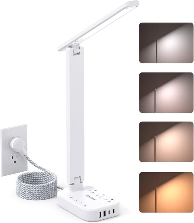 Detalle de Power Strip LED Desk Lamp 4 USB Ports