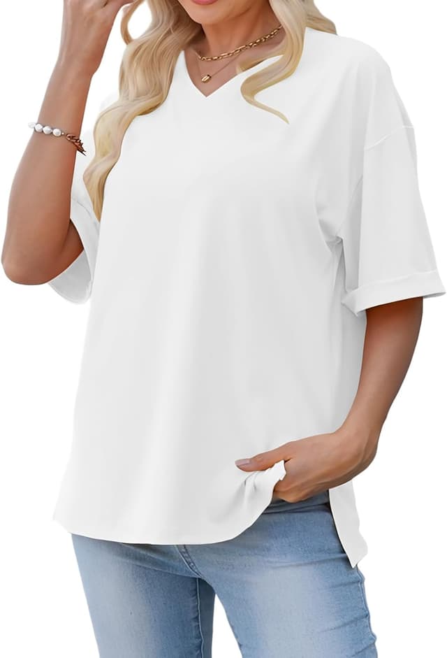 Thumbnail 3 de Cuptacc Oversized T-Shirt Damen V-Ausschnitt