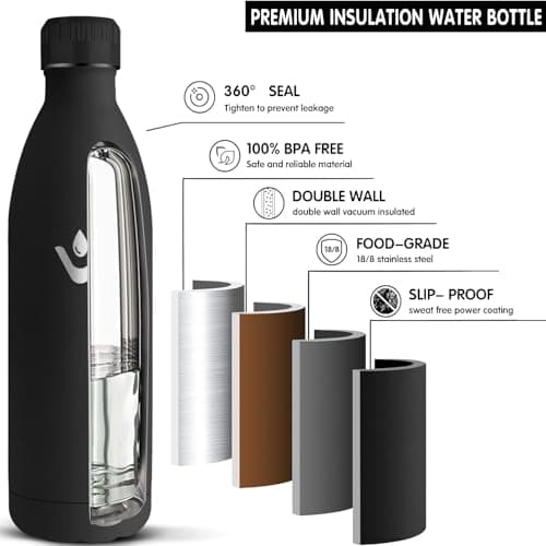 Thumbnail 2 de Grsta Botella térmica 1 L, mantiene 24 h fría 🚰