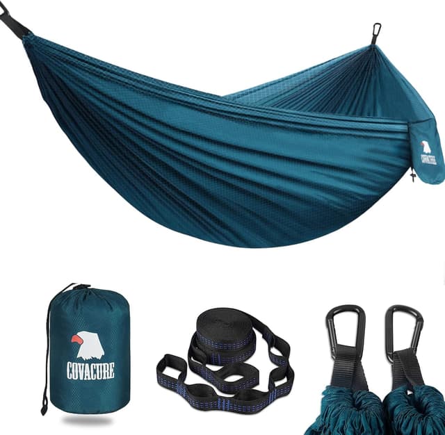 Detalle de COVACURE Camping Hammock 270 x 150cm