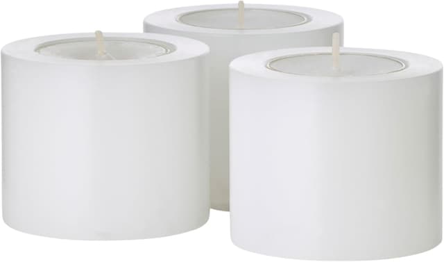 Detalle de EDZARD lot de 3 photophores Cornelius réutilisables (5 cm, Ø 6 cm) résistants jusqu’à 90 °C