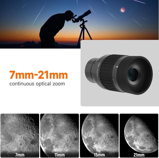 Detalle 2 de Svbony SV135 Oculaire Zoom 7–21 mm 1,25