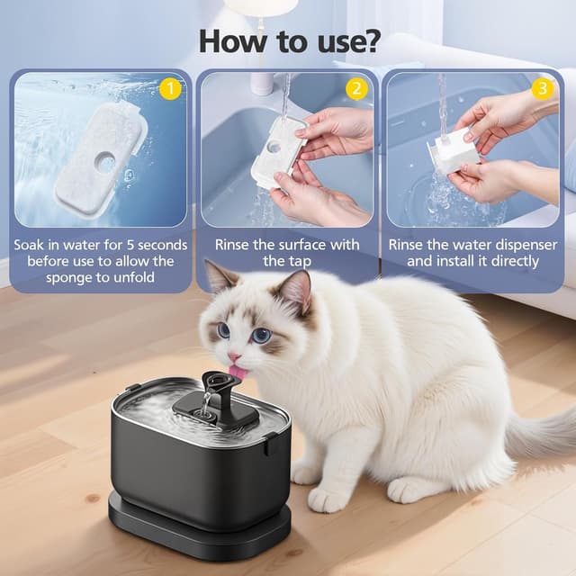 Detalle de Cat water fountain filter 16 pack