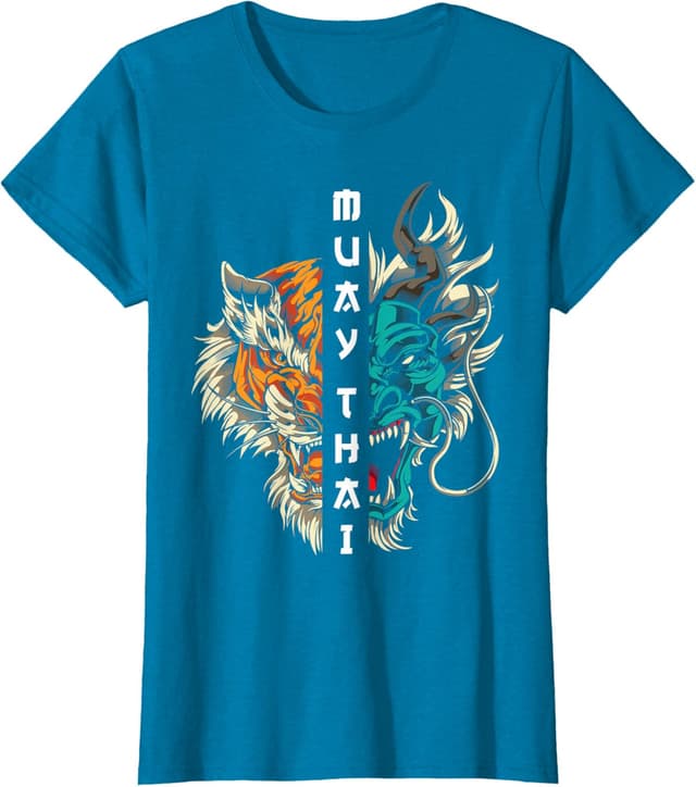 Thumbnail 6 de T-shirt boxe Muay Thai Tigre dragon