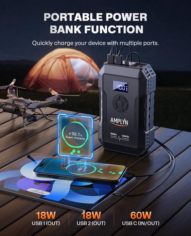 Thumbnail 3 de AMPLYN 5000A 5000A Car Jump Starter