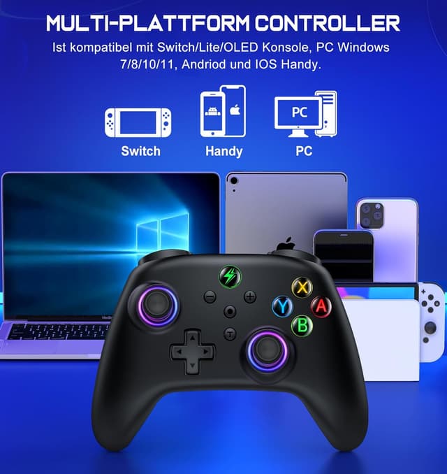 Detalle 2 de HELLCOOL Kabellos Controller 1000 mAh für Switch