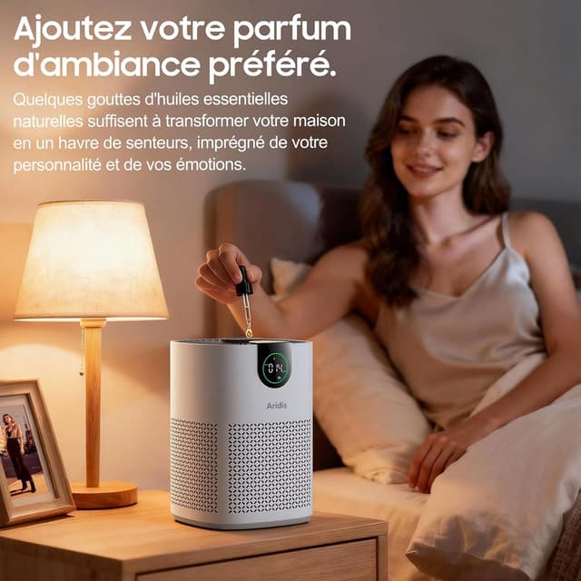 Thumbnail 6 de Purificateur d’air Aridis S-Mini HEPA pour chambre (pollen, allergies, odeurs, poils) – 3 vitesses, silencieux
