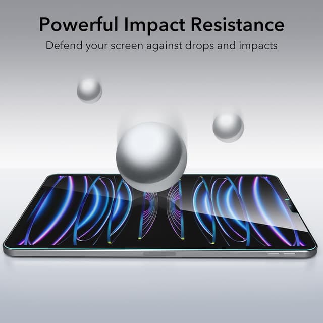 Detalle de ESR tempered-glass screen protector for iPad Pro 11-inch (2022/2021/2020/2018) & iPad Air 5/4 (2022/2020) – 2 pack with alignment frame