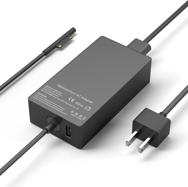 Detalle de YBRUZRUB 65W Surface Pro Charger (Compatible with Surface Pro, Surface Laptop, Surface Go & More)